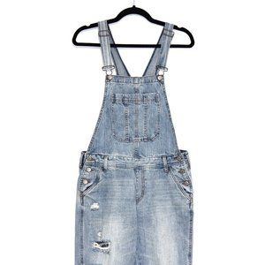 Aéropostale Light Wash Distressed Overalls